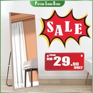 Full Length Stand Mirror Cermin Tinggi Besar Modern Nordic Tall Mirror Ikea Standing Mirror Full Body OOTD  150cm x 37cm