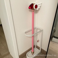 Cardcaptor Sakura Magic Wand Mocha Girl Sakura Magic Wand Pink Metal Head Wand Umbrella Stand Home D