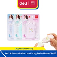Deli Adhesive Roller Dry Glue Roll 8 Meters -CA403