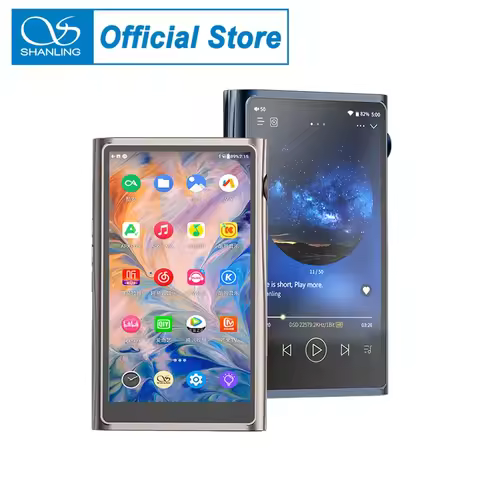 SHANLING M7 Android10 HIFI Portable Music Player Hi-Res Audio ES9038pro DAC MQA DSD512 8-Core Qualco