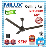 MILUX REGULATOR 3 BLADES CEILING FAN (60") MCF-6001M / MCF-6001/ MOCHA COLOR / KHIND / KDK / MIDEA/ TOSHIBA