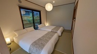 泉佐野獨棟住宅套房 - 30平方公尺/1間專用衛浴 (Garden Suite, 6min Drive to KIX, 2 Double Beds)