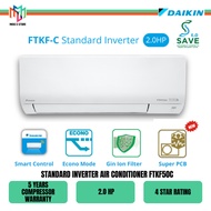 Daikin FTKF50C Standard Inverter Air Conditioner FTKF R32 Aircond 2.0HP 4 Star Rating FTKF50CLF Penghawa Dingin