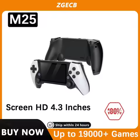 New 128G M25 Handheld Game 4.3 HD Screen 40000 Games Dual Console Player Retro Portable Video Game F