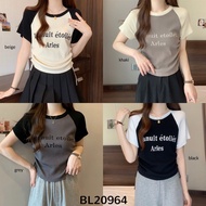 BL20964 Arles Two Tone Side Pull Knit Top