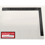 METAL 16" (400MM) X 24" (600MM) GOOD QUALITY BLACK TRY SQUARE RULER SESIKU L BESI ANGLE TRY SQUARE L