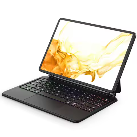 Keyboard Leather Case For Samsung Galaxy Tab S9 FE Book Cover Keyboard Galaxy Tab S9 Keyboard Tab S7