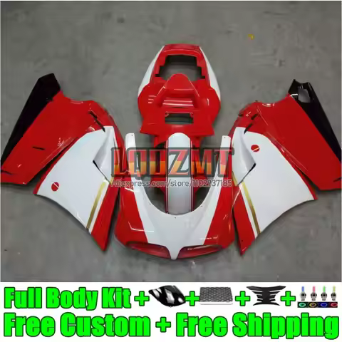 Injection white red Kit For DUCATI 748 853 916 996 998 S R 18LD.12 748S 853S 916S 996R 998R 94 95 96