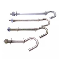 J HOOK KIPAS BIASA, J TYPE CEILING FAN HOOK J BENANG 3'' - 7''