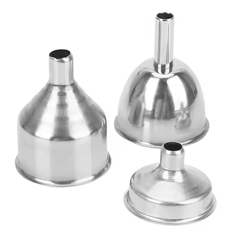 Bar Wine Flask Funnel Small Mouth Funnels Mini Stainless Steel for Filling Hip Flask Narrow-Mouth Bo