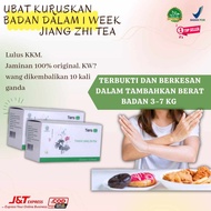 UBAT KURUSKAN BADAN - JIANG ZHI TEA PELANGSING - GREEN TEA DETOX ANTILIP TEA KURUS - DIET SEHAT TEA 