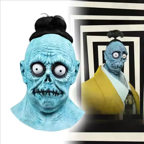 BeetleJuices The Skull Bob Clown Masks Blue Full Head Cosplay Mask Latex Halloween Horror Mask Headg