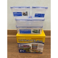 Set of 4 plastic food containers Lock&Lock HPL817SC04 (470ml, 800ml, 1L)