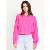 New hoodie sweater Crewneck women old n*vy fuchsia color