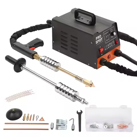 SucceBuy Stud Welder Dent Repair Kit 3KW Spot Welder Auto Body Spot Welding Dent Puller Machine Weld