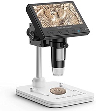 TOMLOV 1000X Error Coin Microscope with 4.3" LCD Screen USB Digital Microscope with LED Fill Lights 