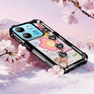 VRQR Cover for Infinix Smart 7 HD Tecno Spark Go 2023 Pop 7 Pro BF7n BF6 X6515 Smiling Girl Transpar
