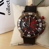 Jam tangan alexander christie ac9205 black red