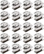 20Pcs D Ring Rivets 360 Rotatable Studs with Screw for Purse Leathercraft, Zinc Alloy D Ring Rivet K