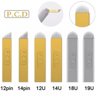 Yellow 18U/18Pin Eyebrow Embroidery MICROBLADING Needle