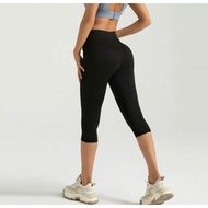 LADYCOLLECTION - MT7FK 3/4 sports yoga gym knee length cool material lagging pants