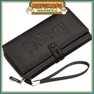 BAELLERRY WOMEN'S WALLET LONG FOLDING KOREAN FIT hp CARD SLOT MANY ZIPPERS COINS SHORT STRAP BRANDED