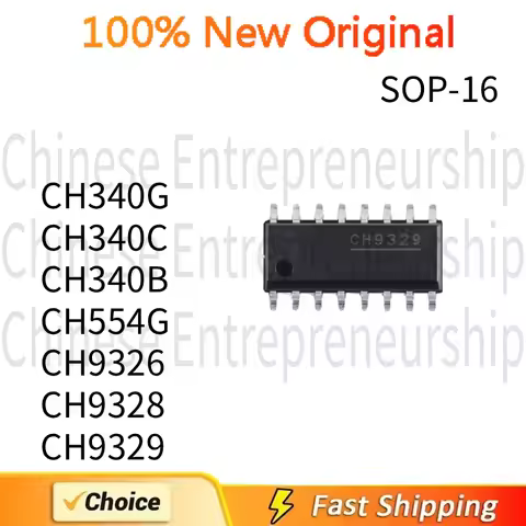 10 PCS SOP-16 SMD CH340G CH340C CH340B CH554G CH9326 CH9328 CH9329 HID device keyboard and mouse IC 