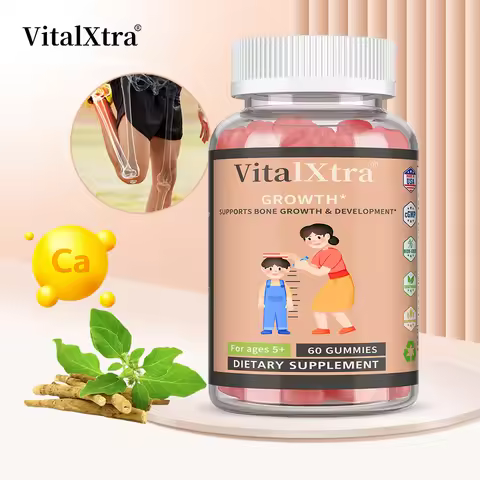 Children's Height Growth Gummies - Adolescent Height Growth Supplements - Containing Calcium, Vitami