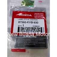 Honda Drive Caution 87560KVB930 Drive Label Sticker