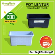 Pot Bunga Murah Pot Segi Panjang Motif Bata Pot Bunga Pot Bunga