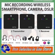 Mini Wireless Microphone SK750 - 2 Transmitter 1 Receiver