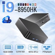 【 3-year Warranty 】 2025 New Portable Mini PC Intel Core i9 8950HK Windows 11 Mini PC 16GB DDR4 1/2T