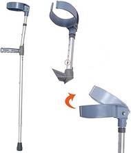 Axillary Crutches Lightweight Telescopic Adjustable Arm Cuff Non-Slip Crutches Rehabilitation Aid Walking Sticks Canes Suitable for Adults and Teenagers Ergonomic Handles Comfortable Grip Fashionable