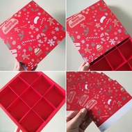 FruitPie Christmas Box 9 Sections Size 7.3x7.3x4.5 cm Christmas