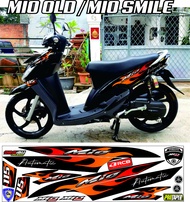 VARIASI STIKER MOTOR MIO SPORTY SMILE  HITAM / LIS POLET  MIO OLD 2007 2008 2009 - 2012 VARIASI MOTOR MIO SPORTI 2010 / SMILE STIKER ALL MIO CARBU STIKER MIO OLD KARBU 2010 2011 HITAM SETIKER STRIPING