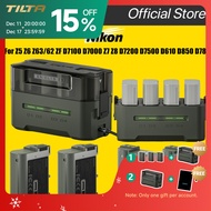 TILTA EN-EL15C Camera Battery Charger Case Set 4 Channel 2400mAh Camera Battery for Nikon Z5 Z6 Z63/