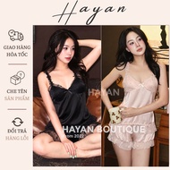 BN12 sexy 2s fairy wing pajamas set with beautiful floral lace and PADDING, simple silk pajamas set 