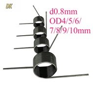 10pcs d0.8mm OD4/5/6/7/8/9/10mm V-shaped spiral torsion spring angle 60/90/120/180 degrees【DK-C2】