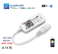 Mini WiFi Dual-Mode Surplife Smart RGB Strip Controller & Dimmer 12-24V WF031A-3CH