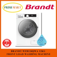 BRANDT WFB124QWA 12KG FRONT LOAD WASHING MACHINE + 2 YEARS WARRANTY