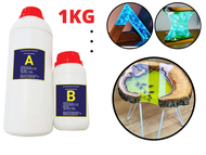 [HCM]Keo AB Epoxy Resin Trong Suốt Đổ Nhựa Làm Khuôn Đổ Keo Tranh 3D Làm Handmade - loại 1kg
