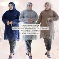 Setelan Kebaya Tunik Khusus Jumbo LD 140/150 - kebaya kondangan modern bigsize