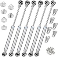 Hydraulic Gas Strut 6 Pieces Gas Spring Pistons, 150N Silver Hydraulic Gas Strut with Screws, Gas Sp