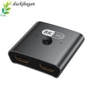 DUCKIHOGAN HDMI Splitter, 4K@120HZ 8k@60HZ HDMI Switch, Professional High-definition Bidirectional T