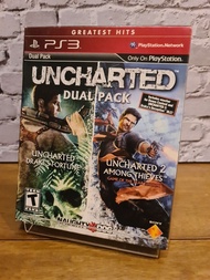 แผ่นเกมส์ PS3 เกม uncharted dual Pack งานกล่องสวม Limited ในแพ็คเกจมี 2 เกมเป็นสินค้ามือสองสภาพดีมีรอยเล็กน้อย ใช้งานได้ตามปกติ