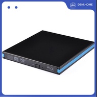 DBM.HOME-Blu-Ray Burner Player USB 3.0 CD DVD External Bluray Drive Writer Reader for Laptop Desktop