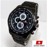 Swiss Army - Jam Tangan Swiss Army Pria Model Analog - Strap Stainless Steel Terbaru - Jam Tangan Fa