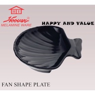 (PRE ORDER) Hoover Melamine 5.25inch Fan Shape Plate