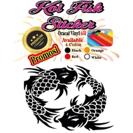 #Premium Quality# Car sticker Koi Fish" 没有鱼 "/Fish Sticker Car/Sticker Kereta/Sticker Koi Fish/ Vira