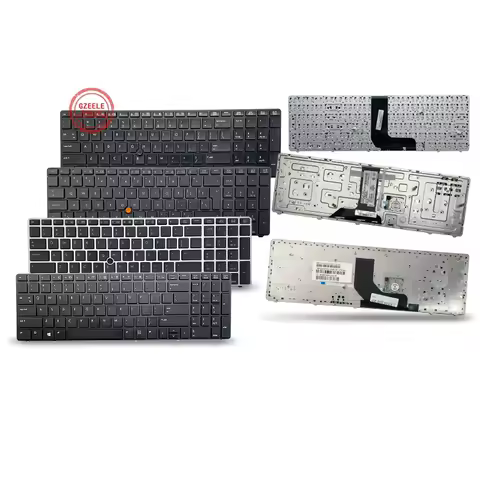 New US Laptop Keyboard For Hp Elitebook 8560p 8570P 8560B 6560b 6565b 8760w 8770w 8760 With Point En